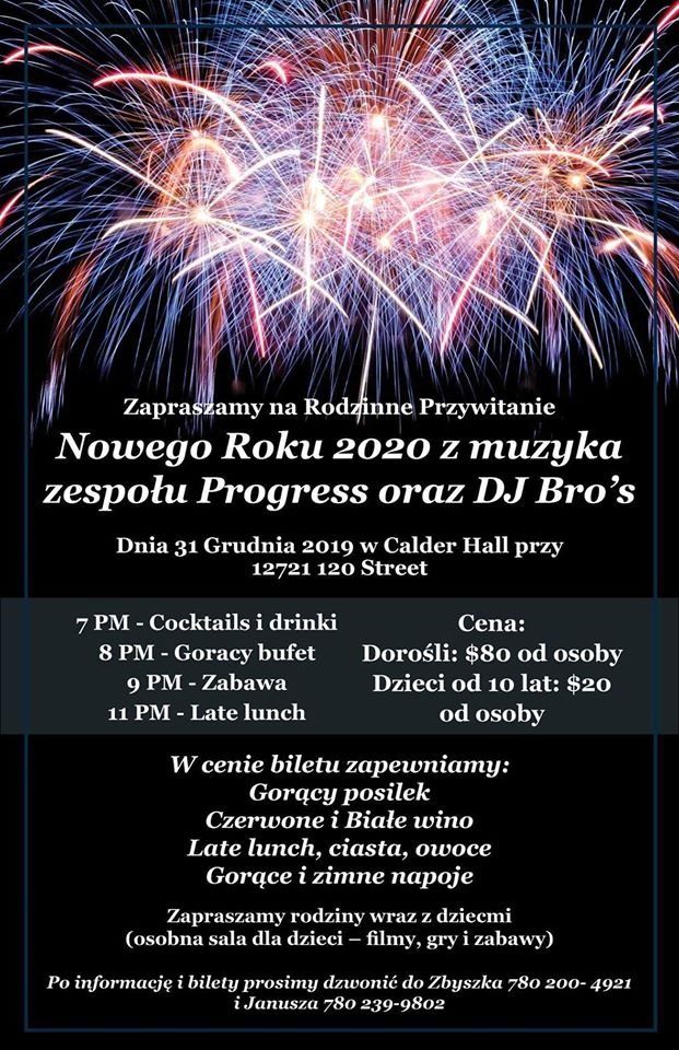 Progress Edmonton New Year poster