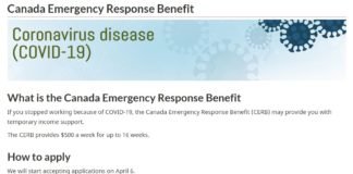 CERB - Canada Emergency Response Benefit