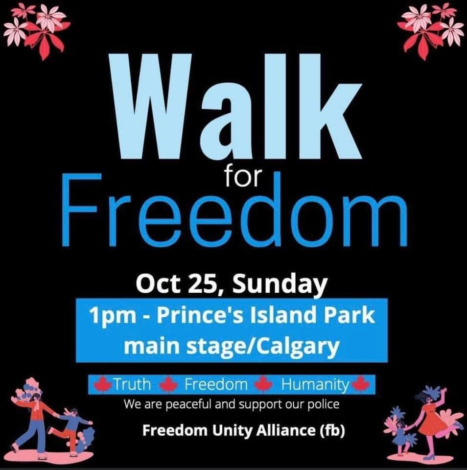 Walk for freedom Calgary 2020