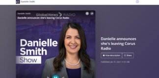Danielle Smith z QR77 rezygnuje z talk show.