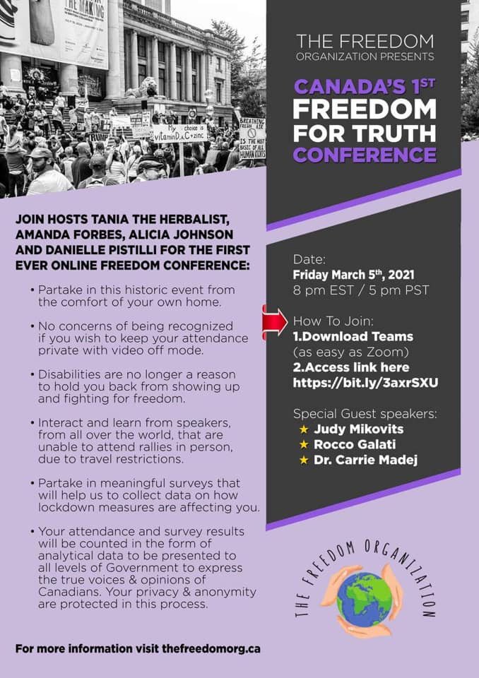 The Freedom For Truth Conference poster