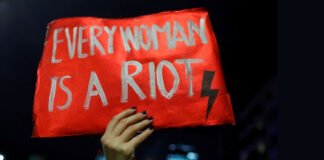 Every Woman is a riot poster