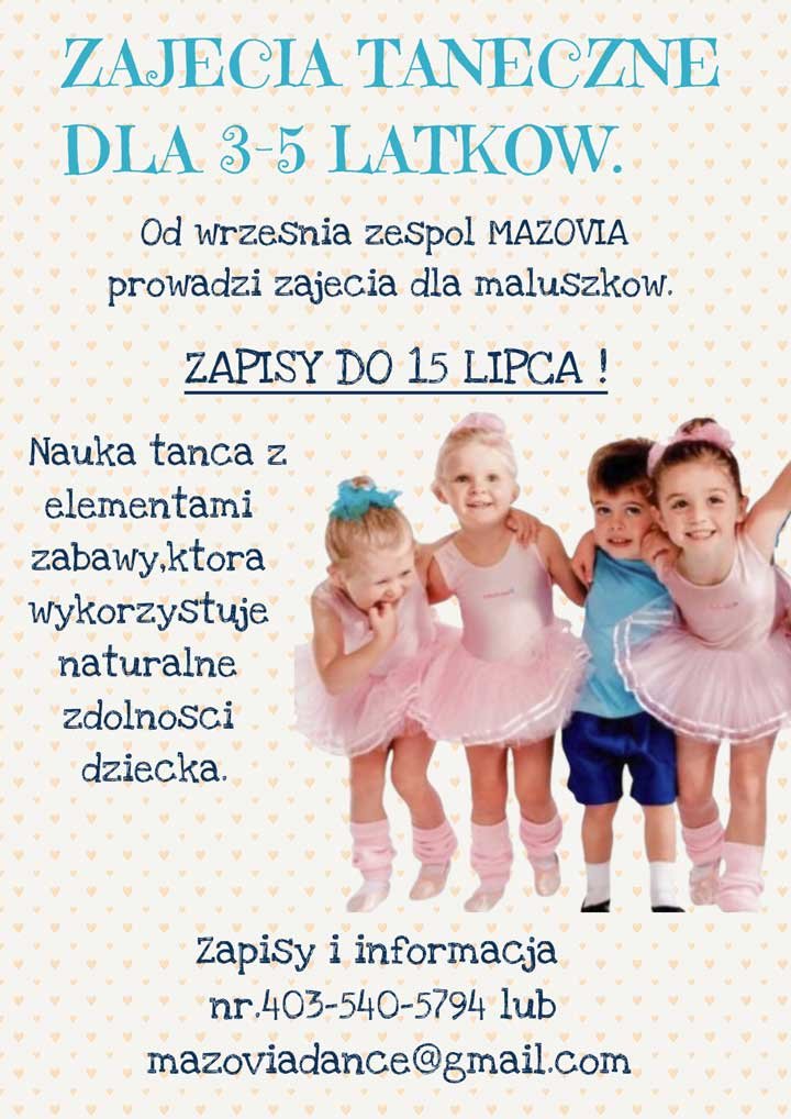 Zespól MAZOVIA zaprasza na zapisy!