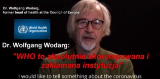 Dr Wolfgang Wodarg, byly szef zdrowia w Radzie Europy