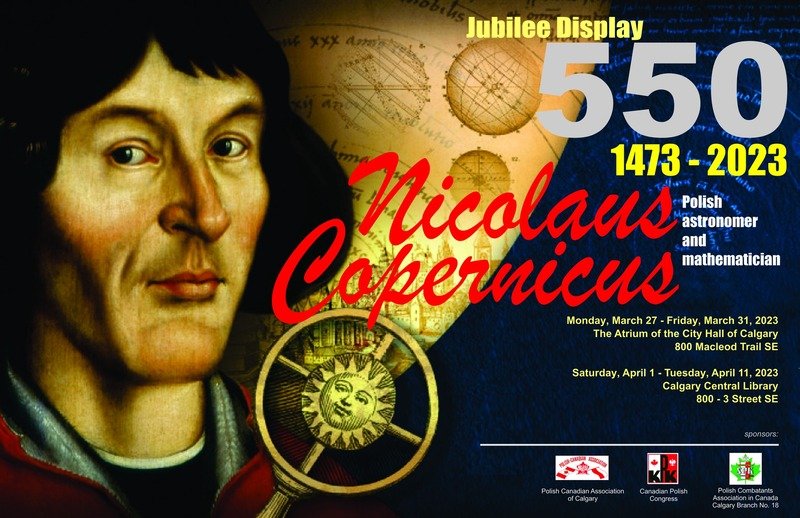 Nicolaus Copernicus Jubilee (550 years) Display in Calgary 2023