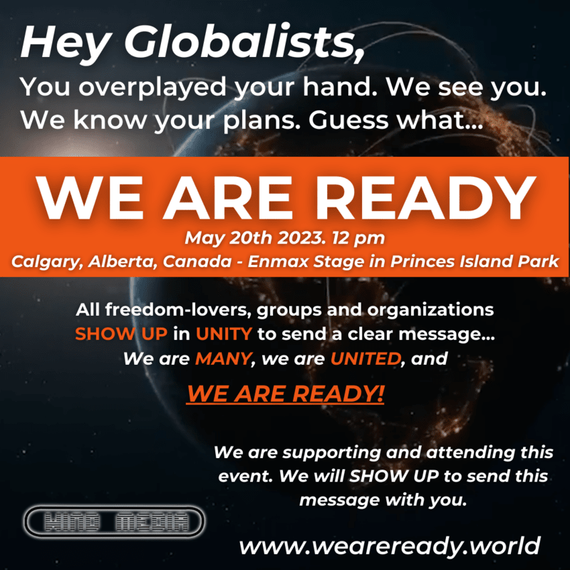 All freedom-lovers, groups and organizations SHOW UP in UNITY to send a clear message…