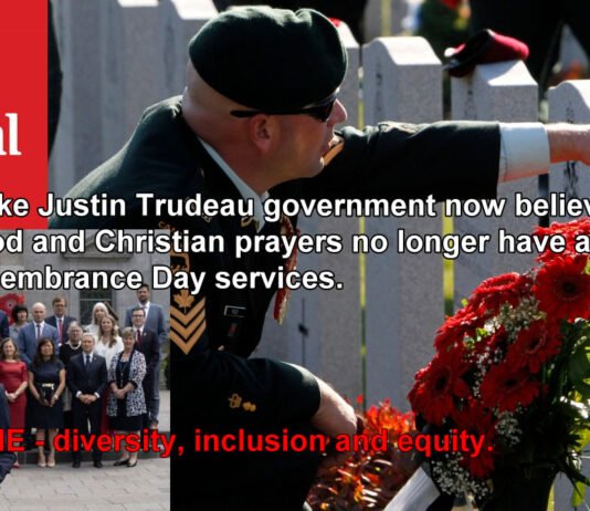 Canada Military bans prayer on Remembrance Day