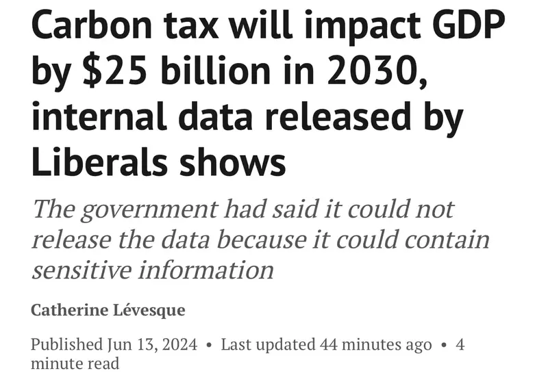 PBO releases carbon tax data