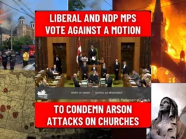 Another church is burned down in Canada.