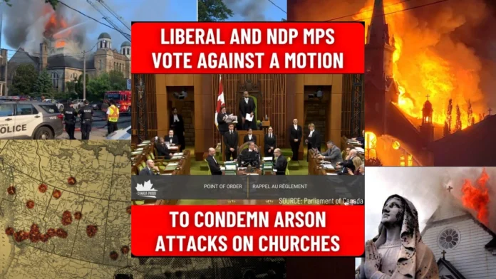 Another church is burned down in Canada.