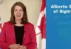 Alberta Premier Danielle Smith unveiled the updated Bill of Rights