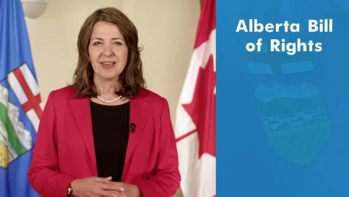 Alberta Premier Danielle Smith unveiled the updated Bill of Rights