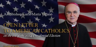 Archbishop Carlo Maria Viganò, Dispatches Open Letter to Catholics in Advance of Election Day