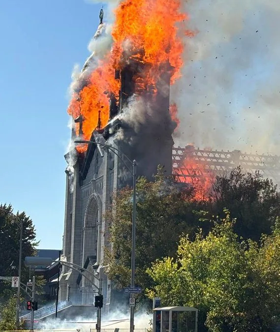 The Notre Dame des Sept Allégresses Church in Trois-Rivières, Canada.