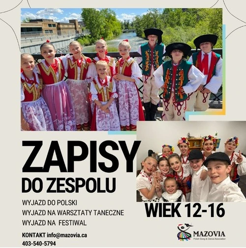 Mazovia Calgary zapisy do zespolu poster