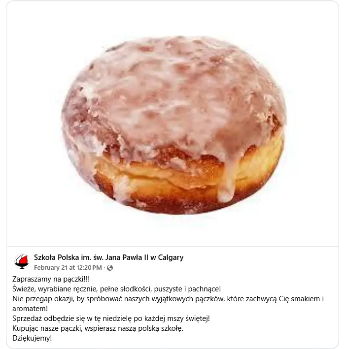 Zapraszamy na pączki poster