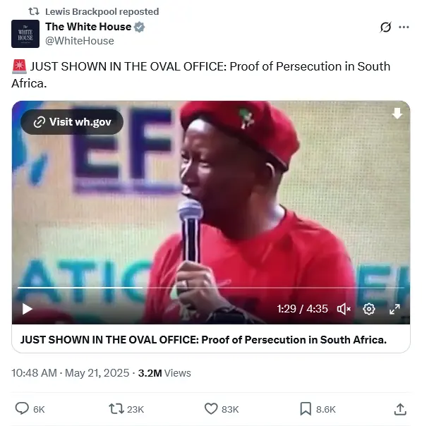Proof of Persecution in South Africa