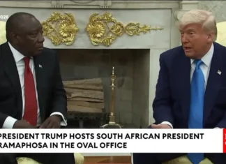 Trump South Africa President Have Shocking Argument about White Farmer Death Claims