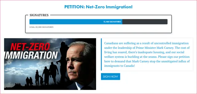 Rebel News Canada Mass migration PETITION