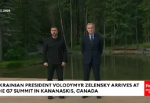 Ukrainian President Volodymyr Zelensky Arrives At The G7 Summit In Kananaskis Canada