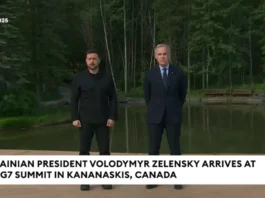 Ukrainian President Volodymyr Zelensky Arrives At The G7 Summit In Kananaskis Canada