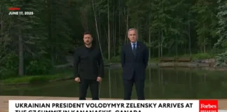 Ukrainian President Volodymyr Zelensky Arrives At The G7 Summit In Kananaskis Canada