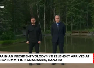 Ukrainian President Volodymyr Zelensky Arrives At The G7 Summit In Kananaskis Canada