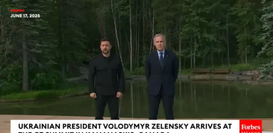 Ukrainian President Volodymyr Zelensky Arrives At The G7 Summit In Kananaskis Canada