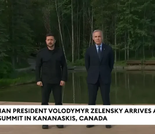 Ukrainian President Volodymyr Zelensky Arrives At The G7 Summit In Kananaskis Canada