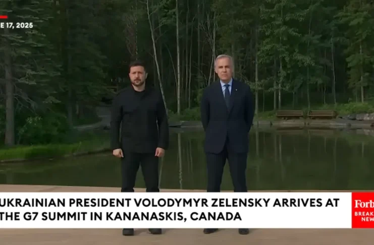 Ukrainian President Volodymyr Zelensky Arrives At The G7 Summit In Kananaskis Canada