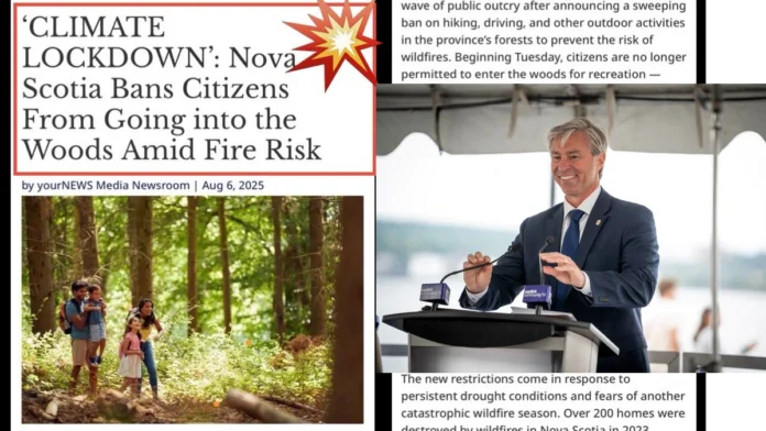 Nova Scotia’s forest ban.