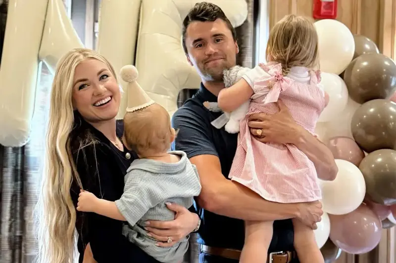 Charlie Kirk with family