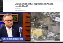 pocisk ukraiński wystrzelony przez Ukrainę w kierunku Polski