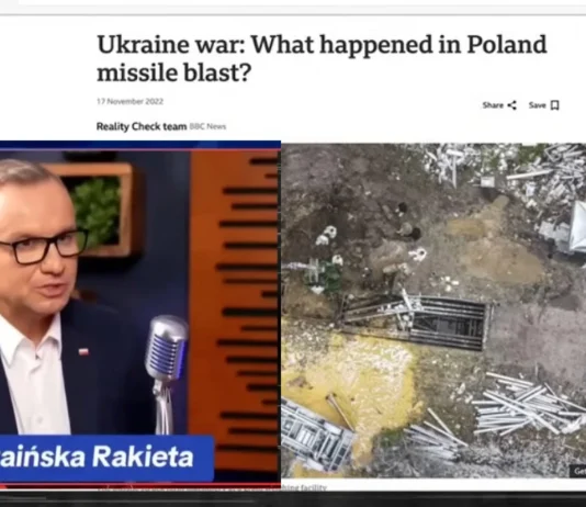 pocisk ukraiński wystrzelony przez Ukrainę w kierunku Polski