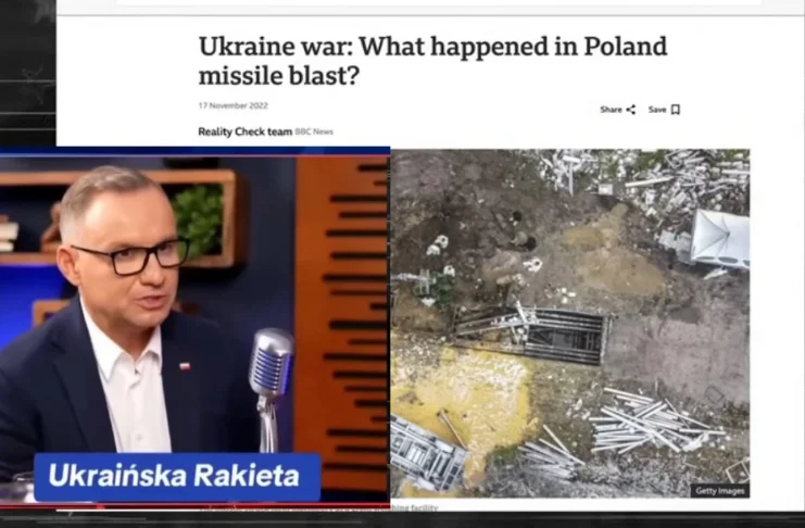 pocisk ukraiński wystrzelony przez Ukrainę w kierunku Polski