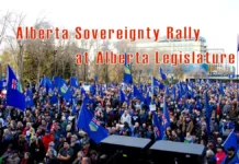 Alberta Sovereignty Rally at Alberta Legislature
