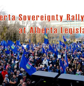 Alberta Sovereignty Rally at Alberta Legislature