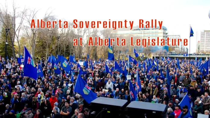 Alberta Sovereignty Rally at Alberta Legislature
