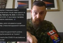 Speech by Canadian Army Major Stephen Chledowski