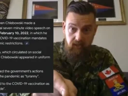 Speech by Canadian Army Major Stephen Chledowski