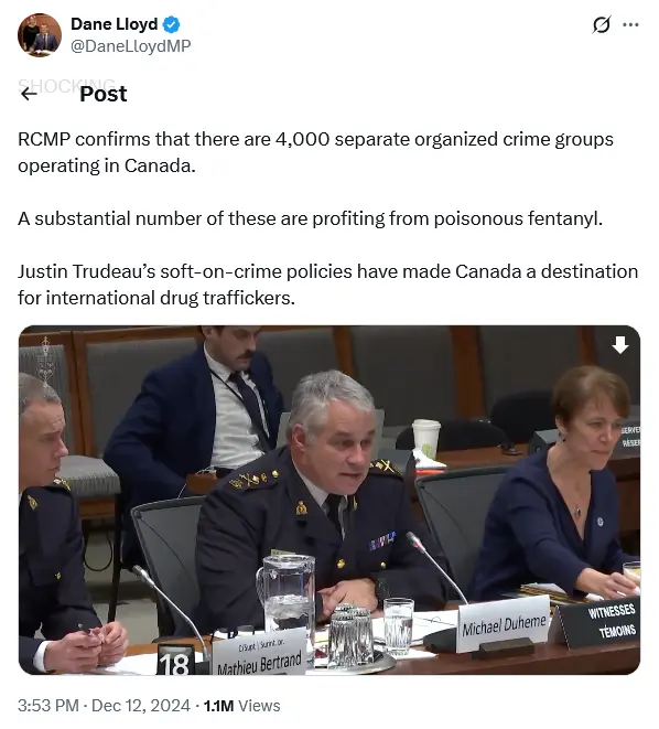 RCMP potwierdza, że w Kanadzie działa 4000 odrębnych grup przestępczych.