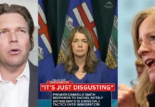 Danielle Smith a Nazi poster