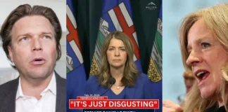 Danielle Smith a Nazi poster