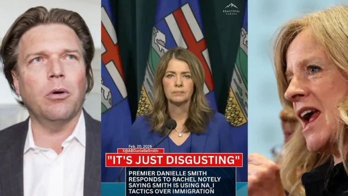 Natli Lukaszuk Danielle Danielle Smith a Nazi poster