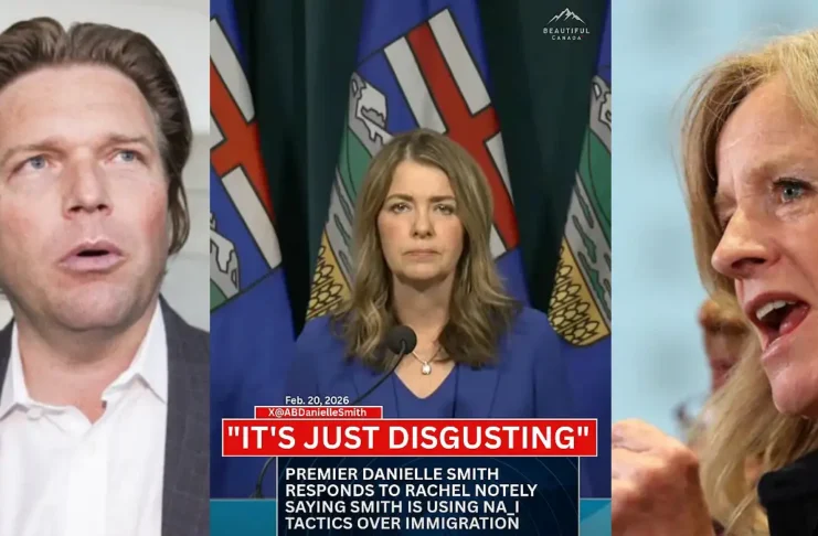 Danielle Smith a Nazi poster