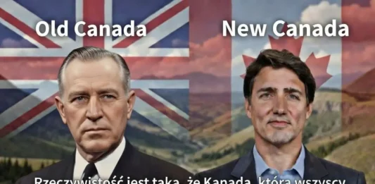 Old and new Canada poster