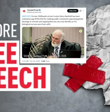 Były członek rady szkolnej w Kolumbii Brytyjskiej ukarany grzywną w wysokości 750 tysięcy dolarów za sprzeciwianie się ideologii transpłciowości Free Speech Canada top