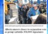 Alberta independence petition.