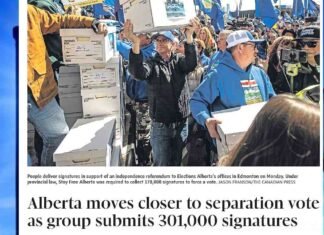 Wielki dzień dla ruchu niepodległościowego Alberty! Alberta independence petition.