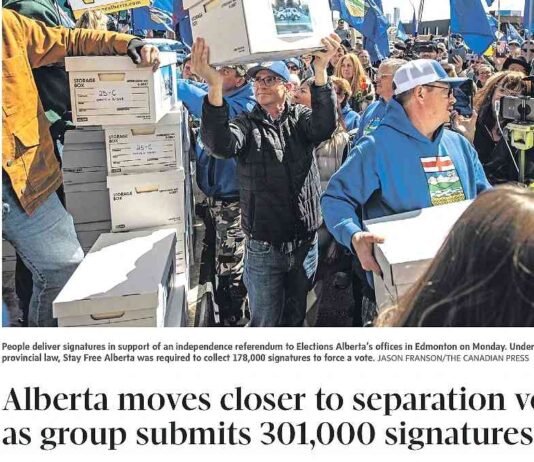 Alberta independence petition.